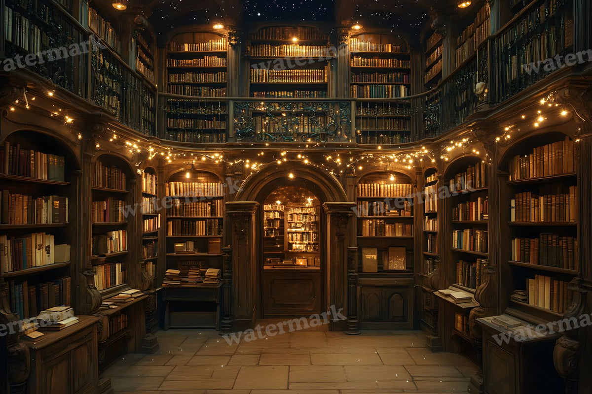 Celestial Library Dream Backdrop Images