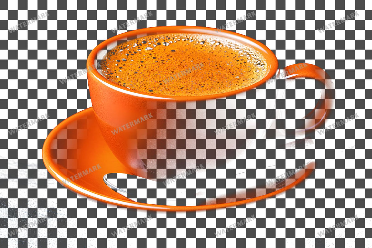 Coffee Cup PNG overlay on a transparent checkered background, preview 26