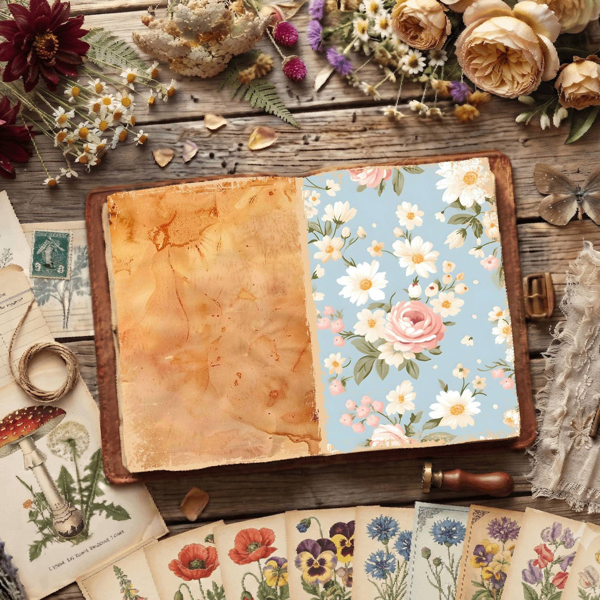 Floral Digital Papers