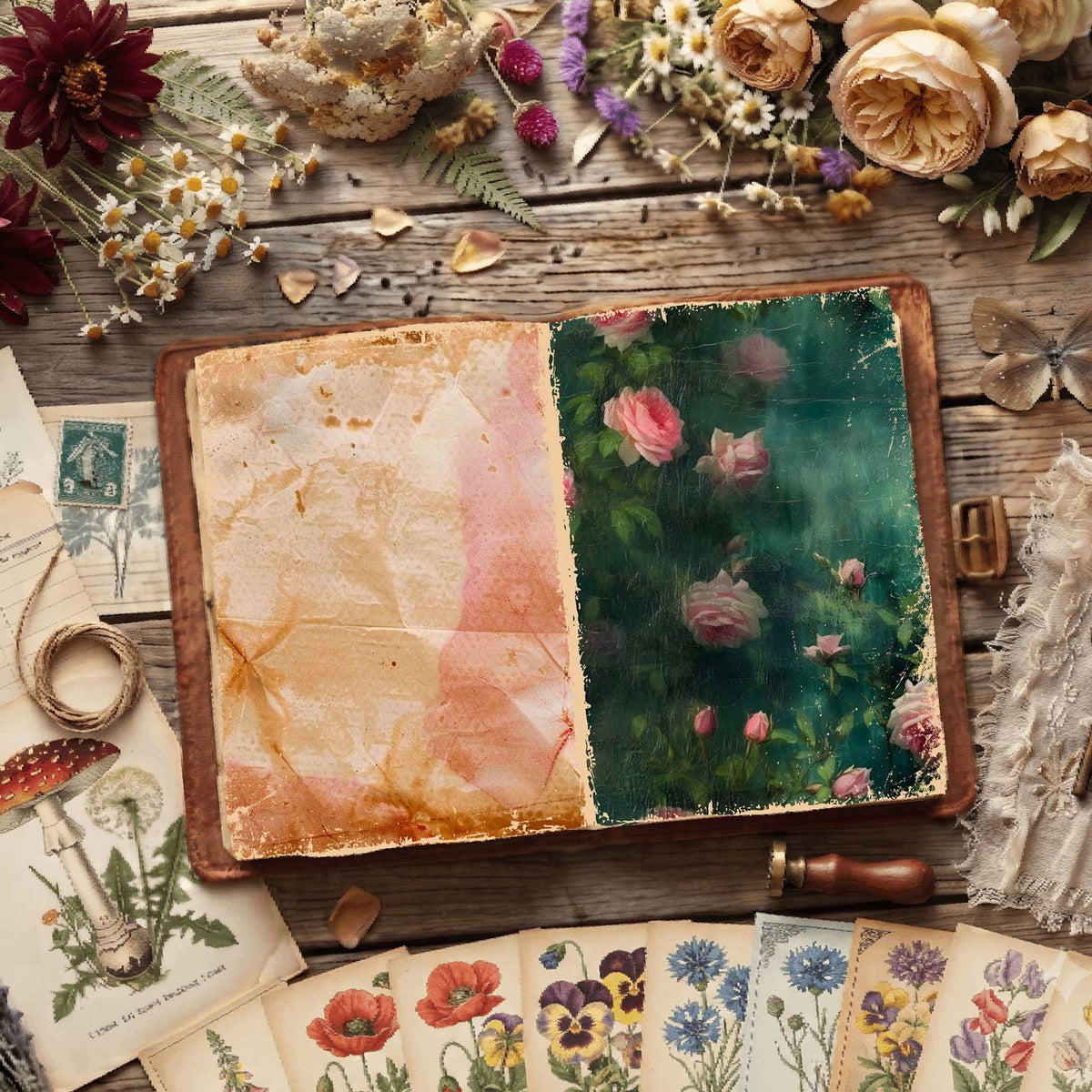 Floral Digital Papers