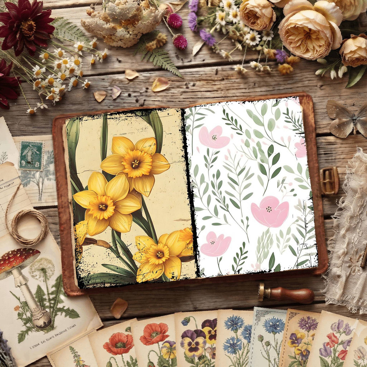 Floral Digital Papers
