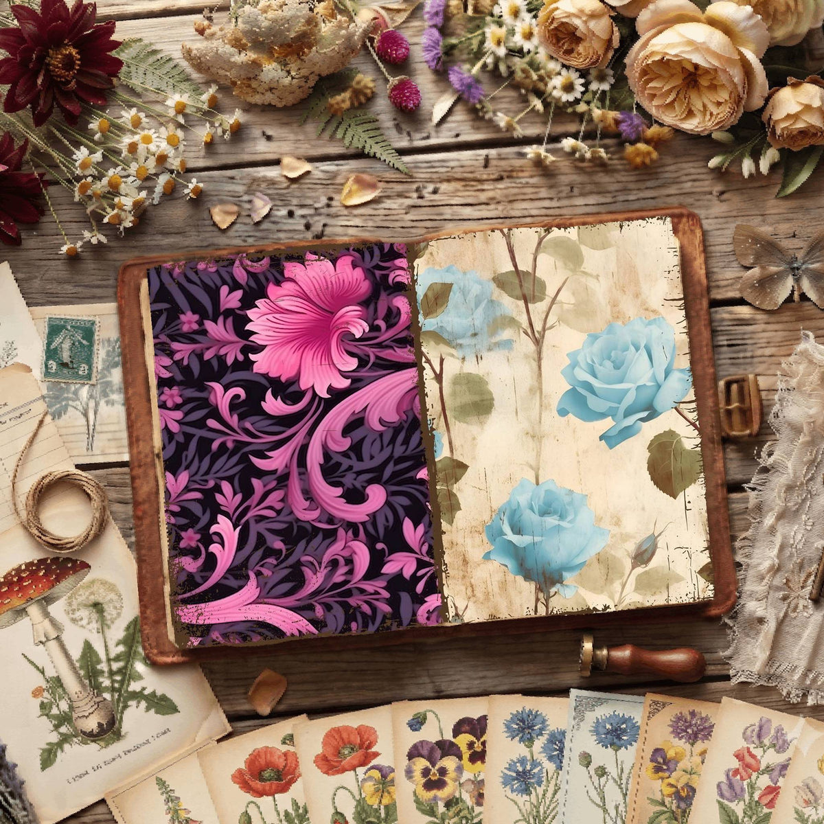 Floral Digital Papers