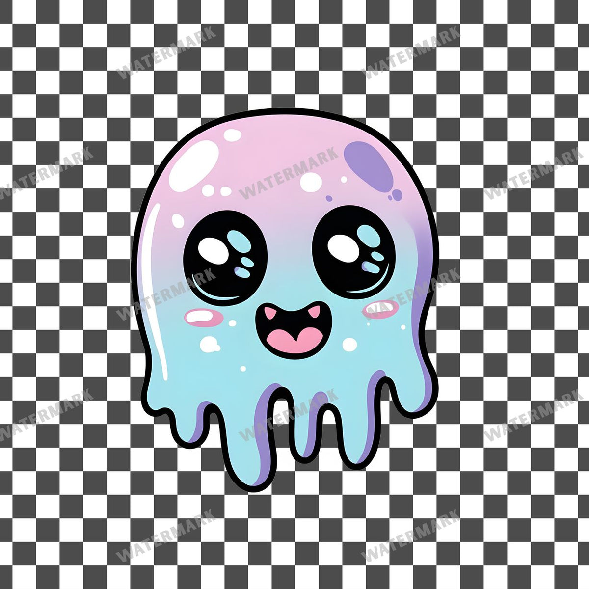 Halloween Kawaii Style Clipart Pngs