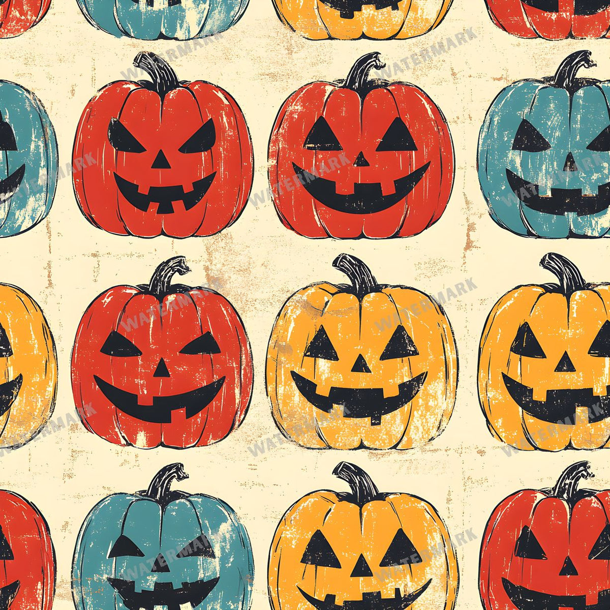 Halloween Seamless Pattern