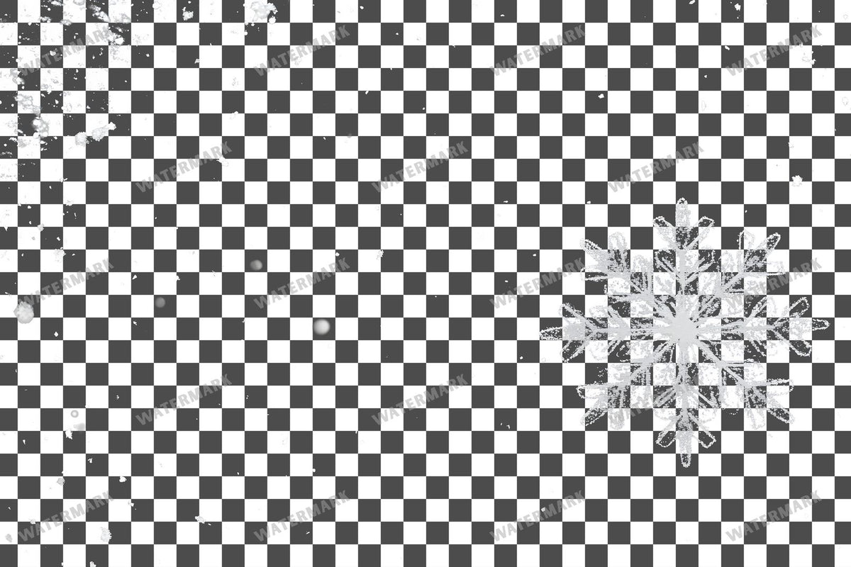 Large Snowflake Single Large Flake PNG overlay on a transparent checkered background, preview 26