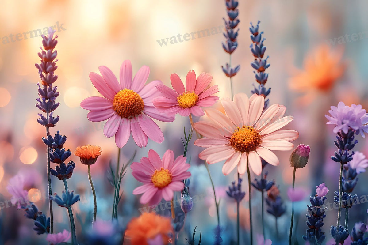 Meadow Dreamscape digital photo backdrop for photo editing, preview 25