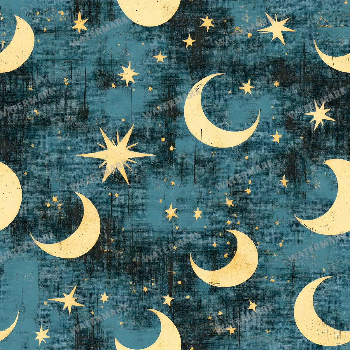Moon seamless pattern digital paper, repeating design 26