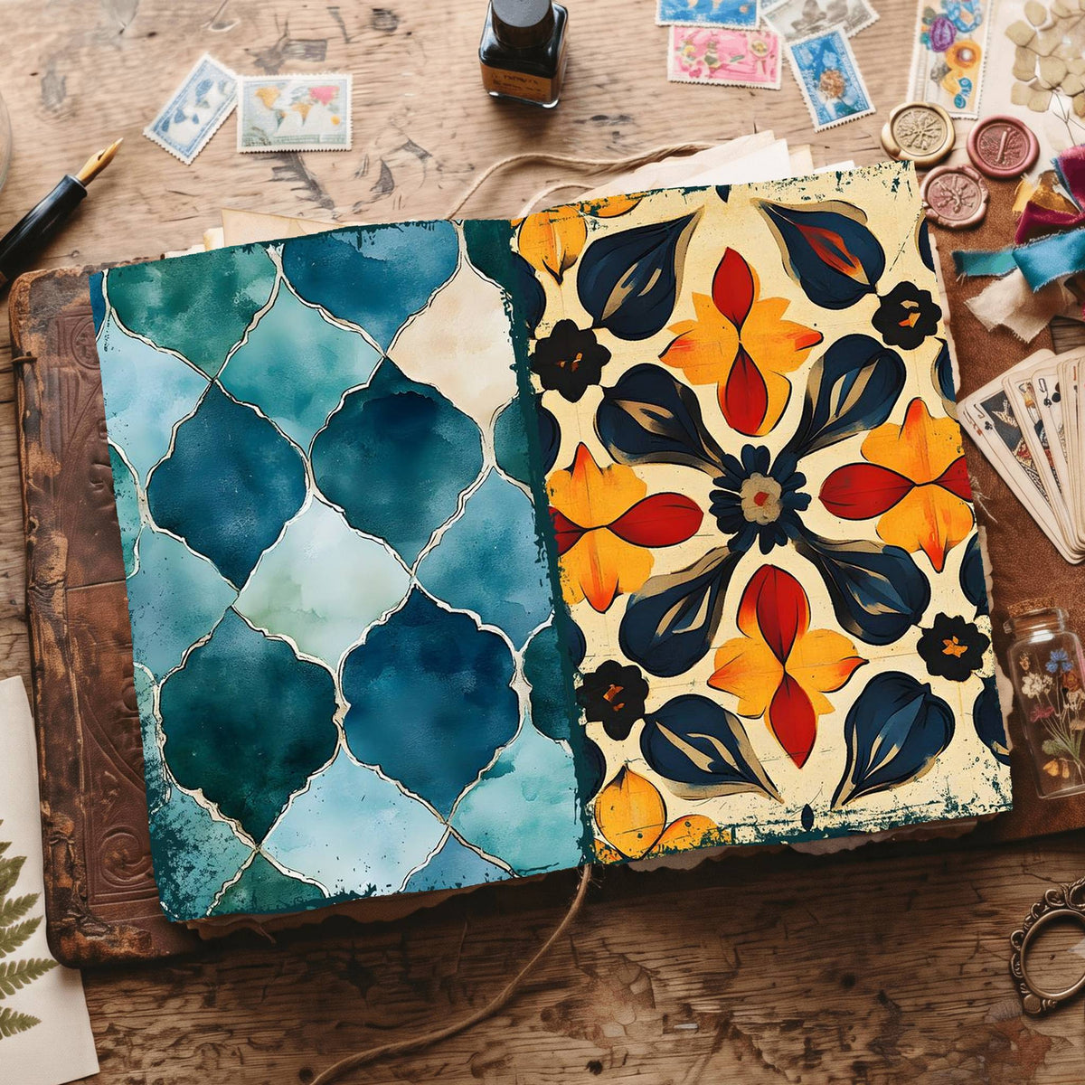 Moroccan Pattern Digital Papers