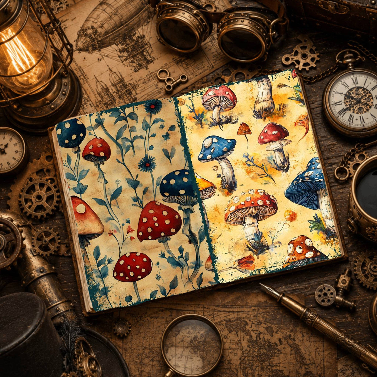 Mushroom Digital Papers