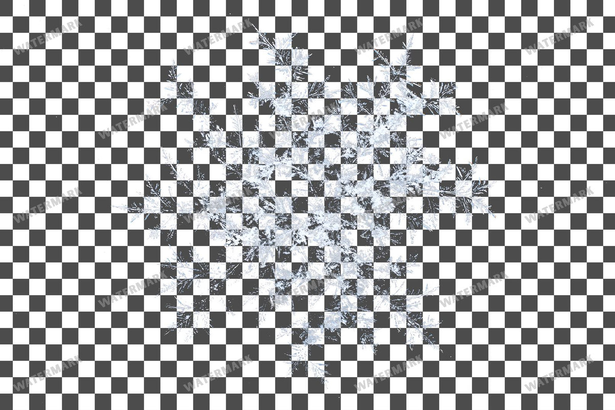 Snowflake Flurry Overlay Swirling Flakes