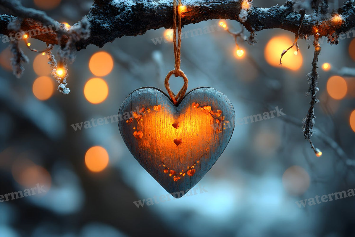 Valentine digital photo backdrop for photo editing, preview 25