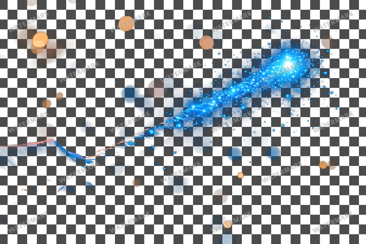 Witch Wand PNG overlay on a transparent checkered background, preview 26