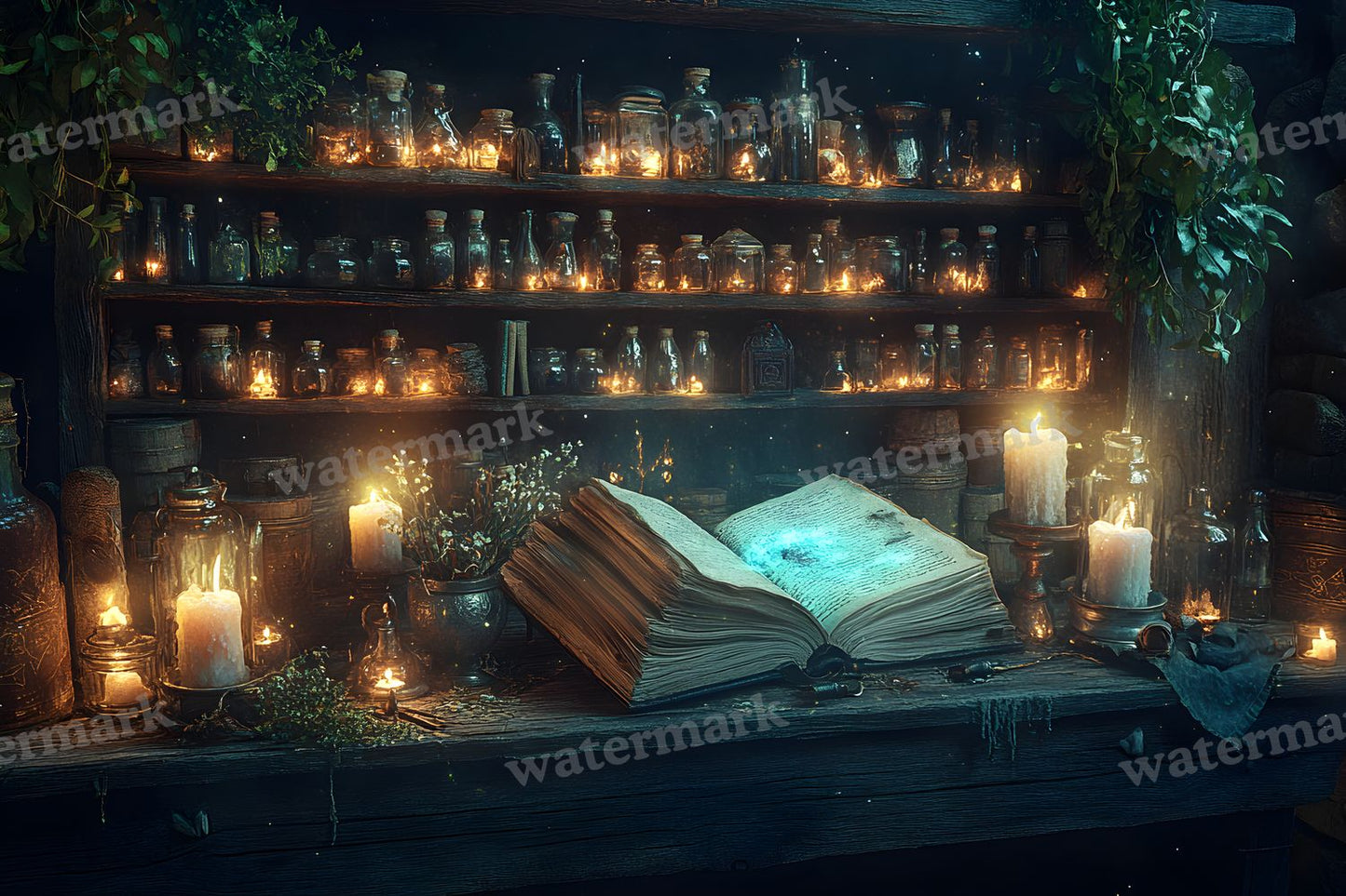 Witchs Apothecary Backdrop Images