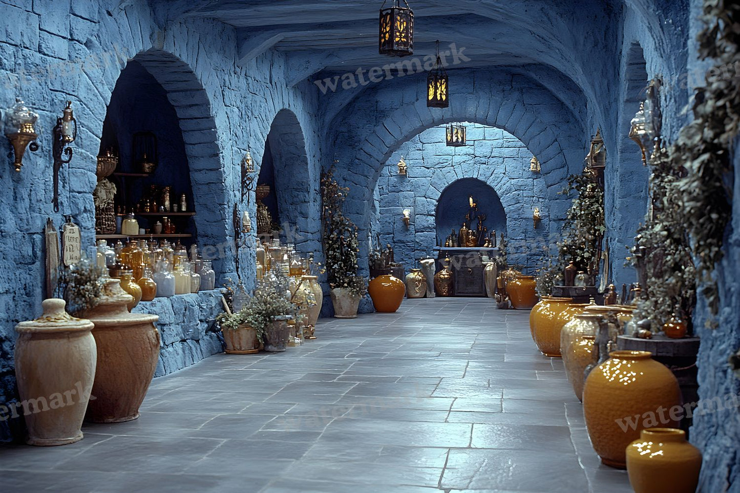Witchs Apothecaryblue Backdrop Images