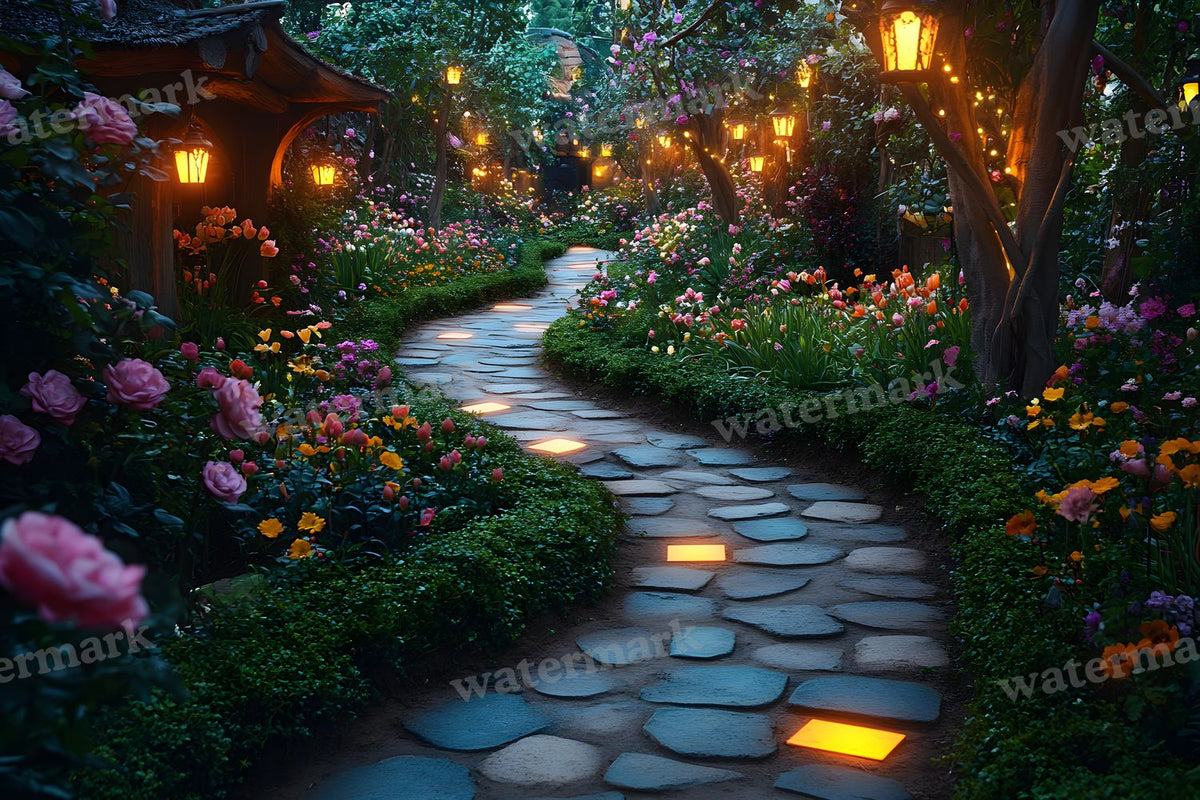 Alices Garden Maze Backdrop Images