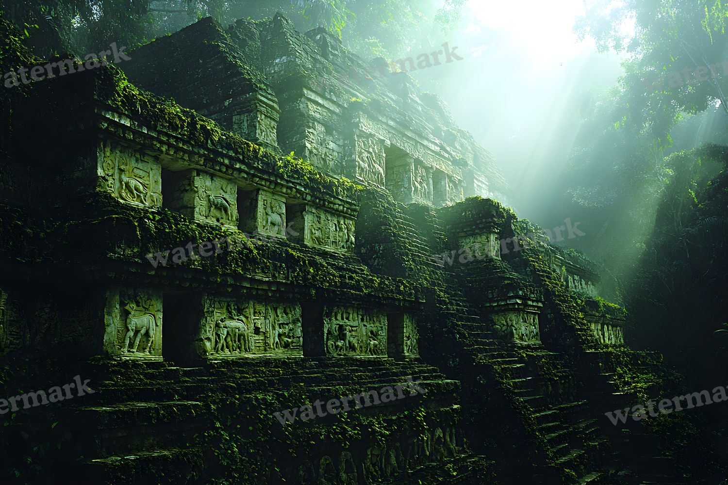 Amazonian Temple Ruins Backdrop Images