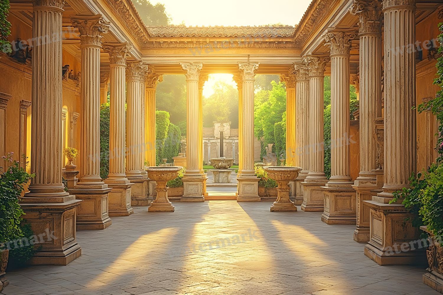 Ancient Roman Courtyard Backdrop Images