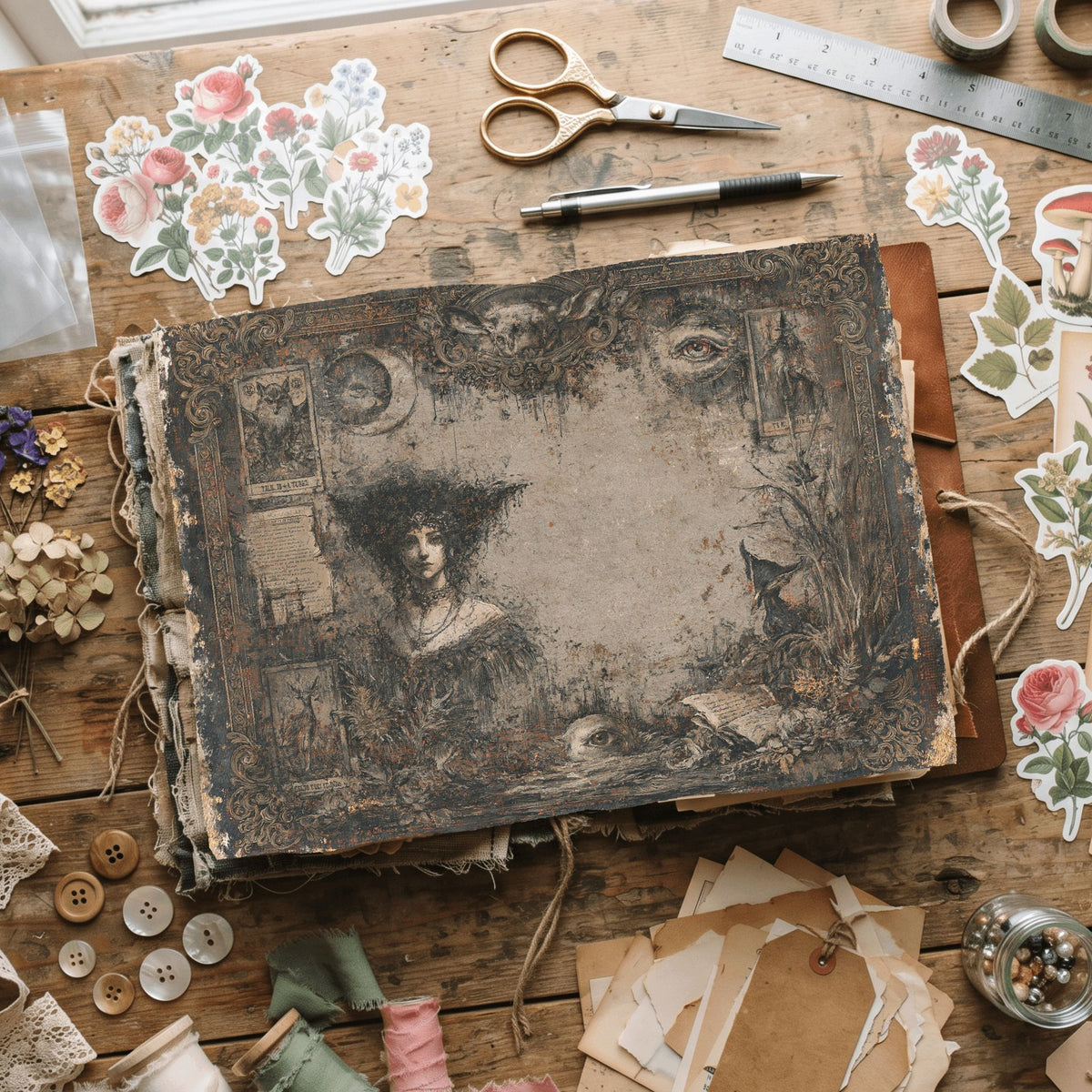 Gothic Tarot Journal Paper