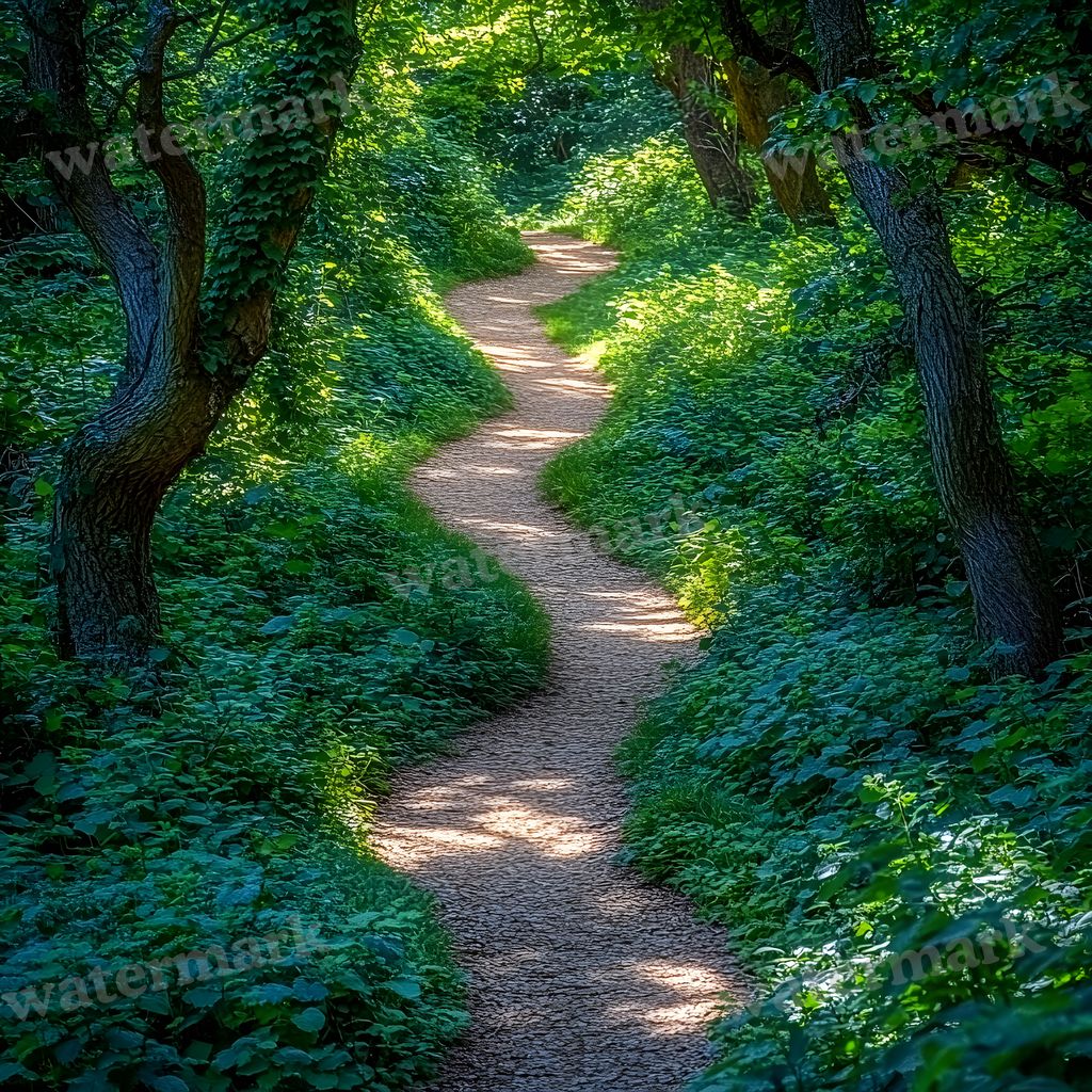 Overgrown Forest digital photo backdrop for photo editing, preview 26