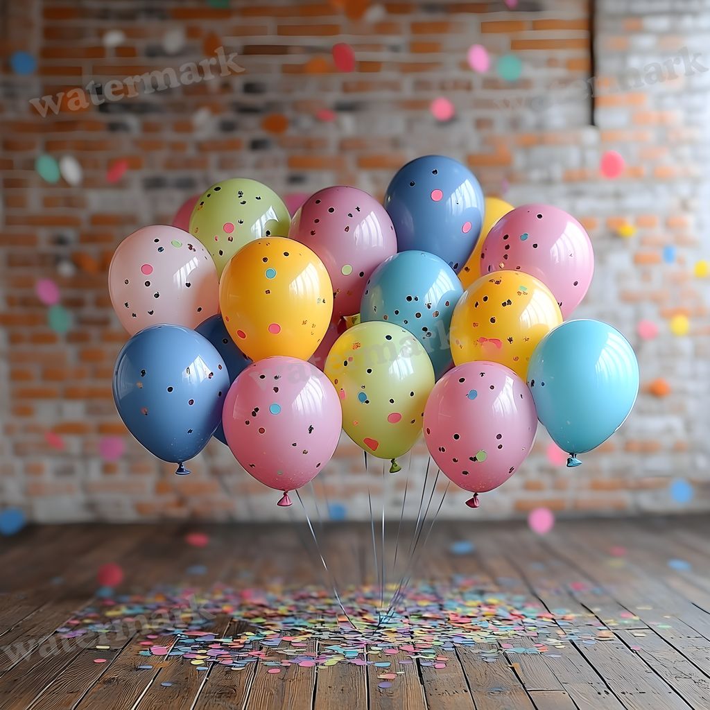 Rainbow Balloon Backdrop Images