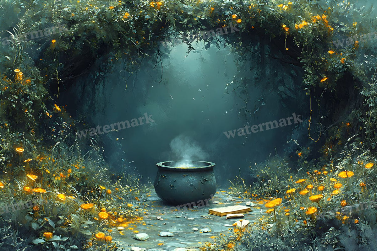 Wicked Witch Garden Backdrop Images
