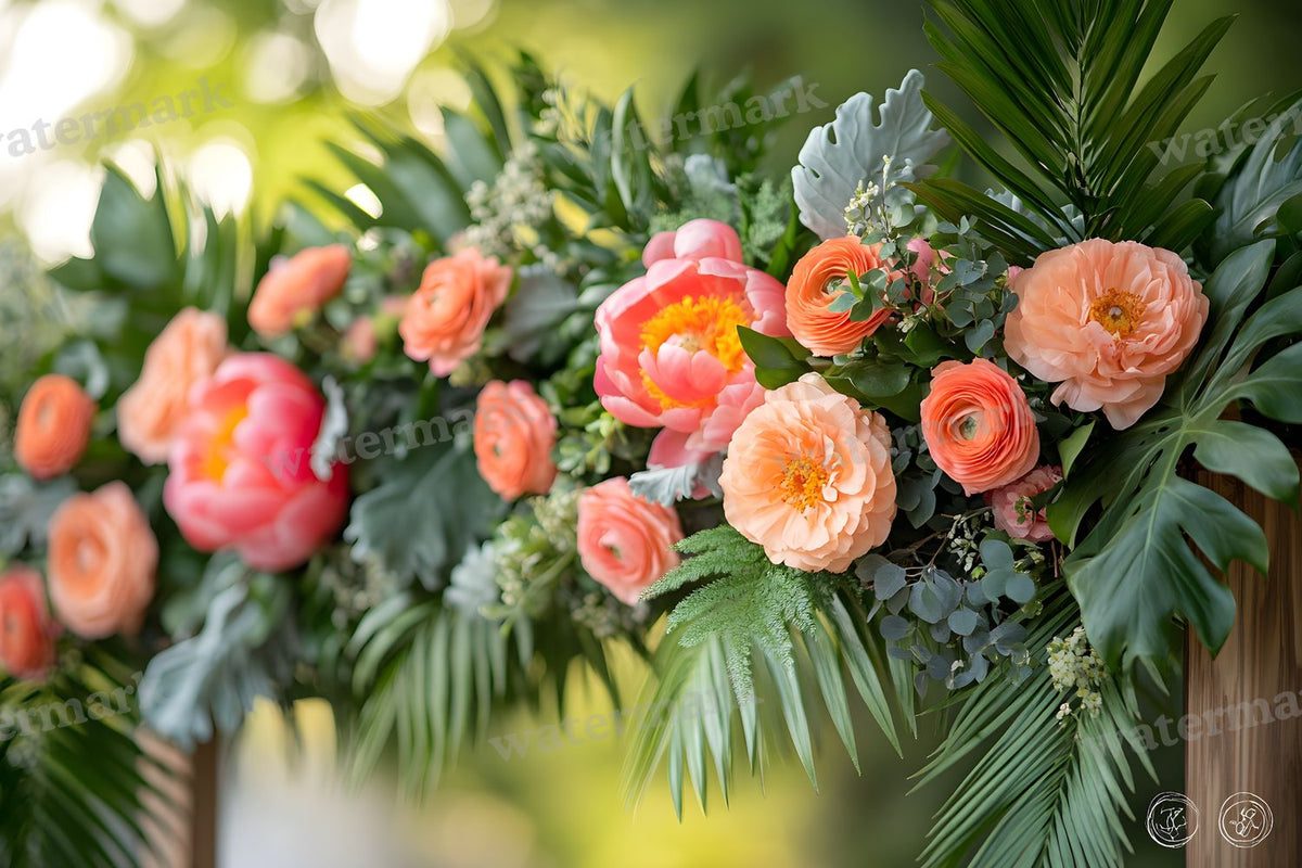 Botanical Wedding Backdrop Images