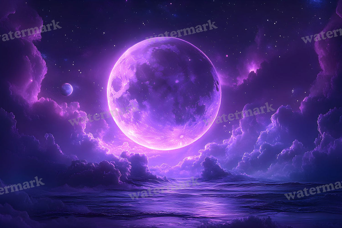Celestial Glow Scene digital photo backdrop for photo editing, preview 26