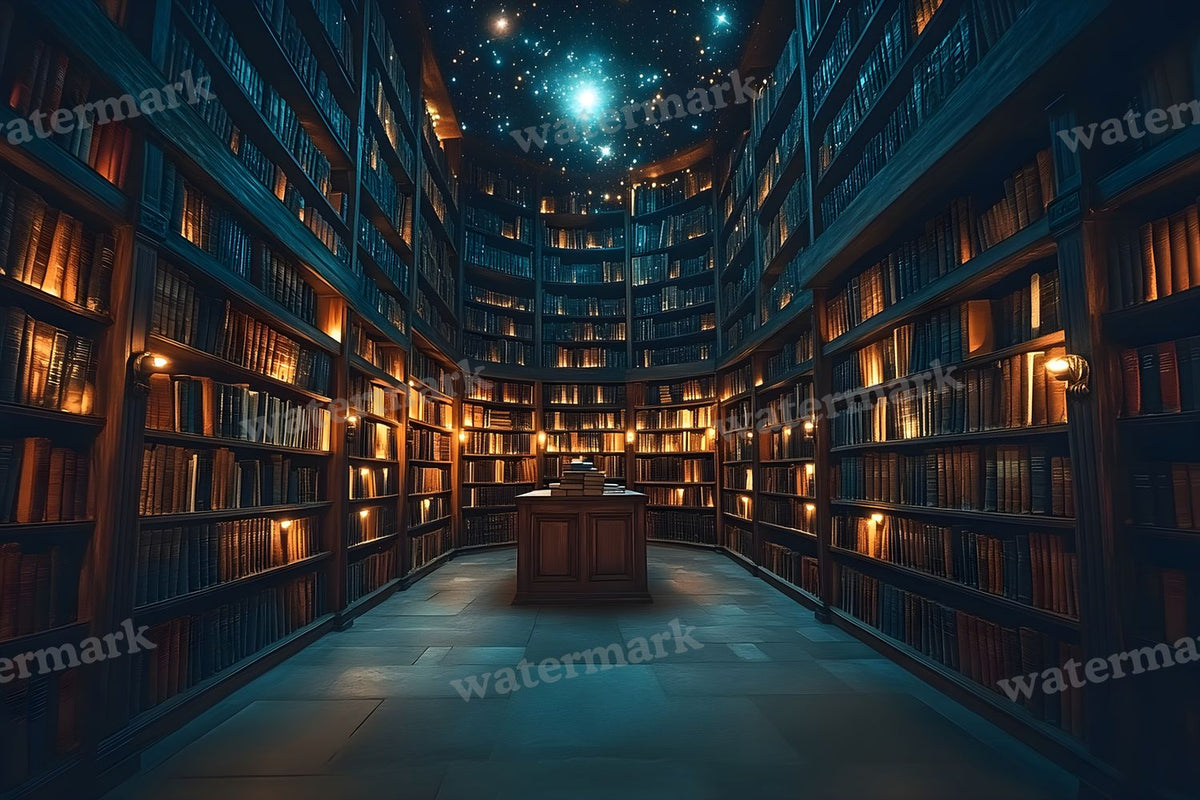 Celestial Library Dream Backdrop Images
