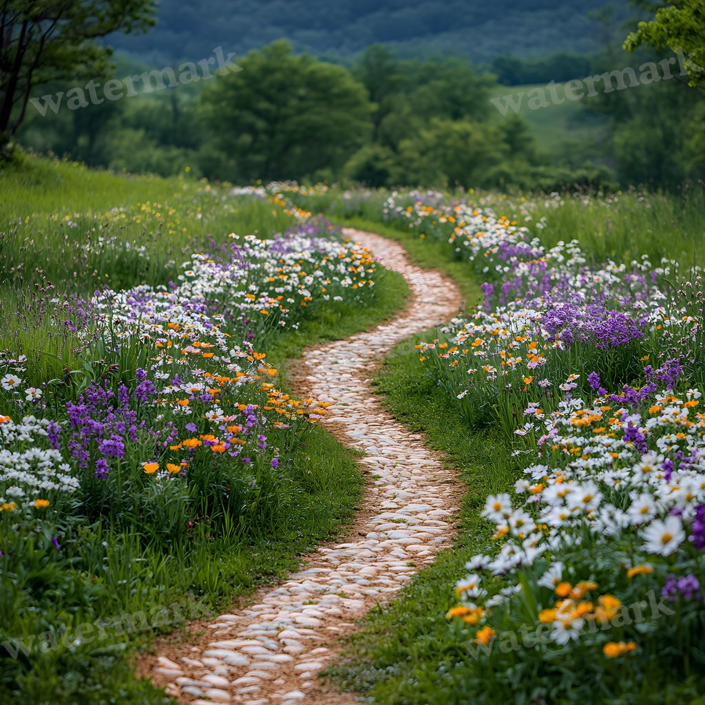 Charming Country Trail Backdrop Images