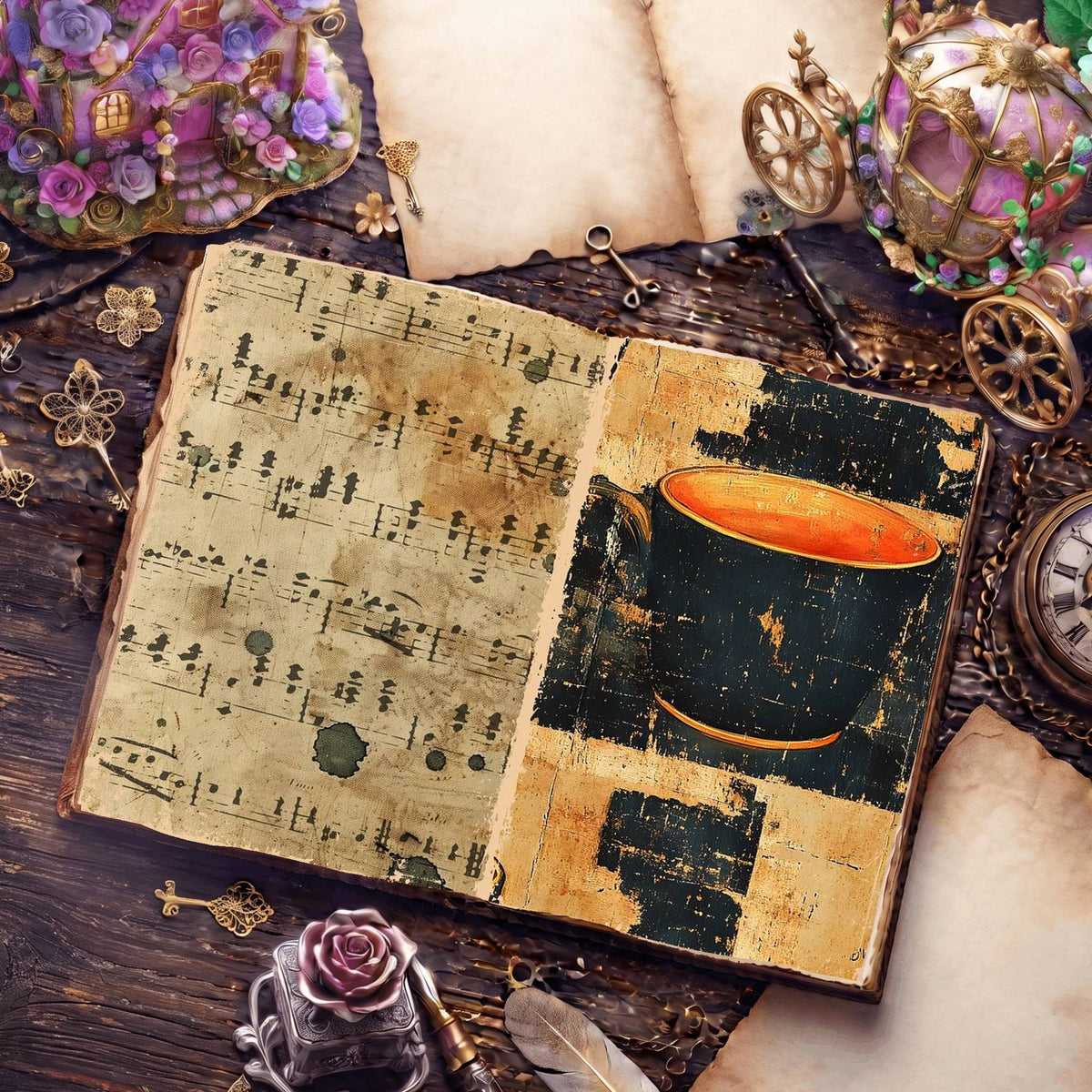 Coffee Digital Papers