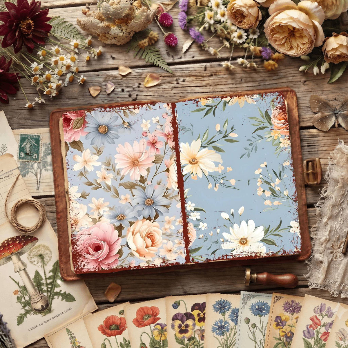 Floral Digital Papers