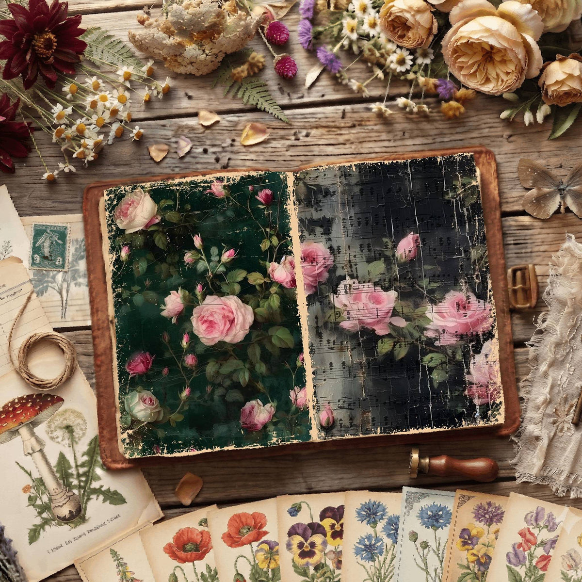 Floral Digital Papers