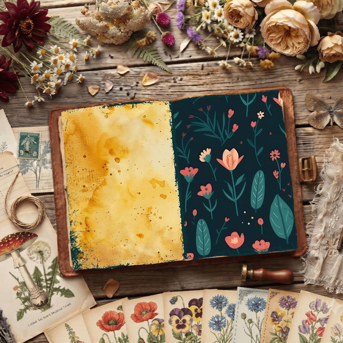 Floral Digital Papers