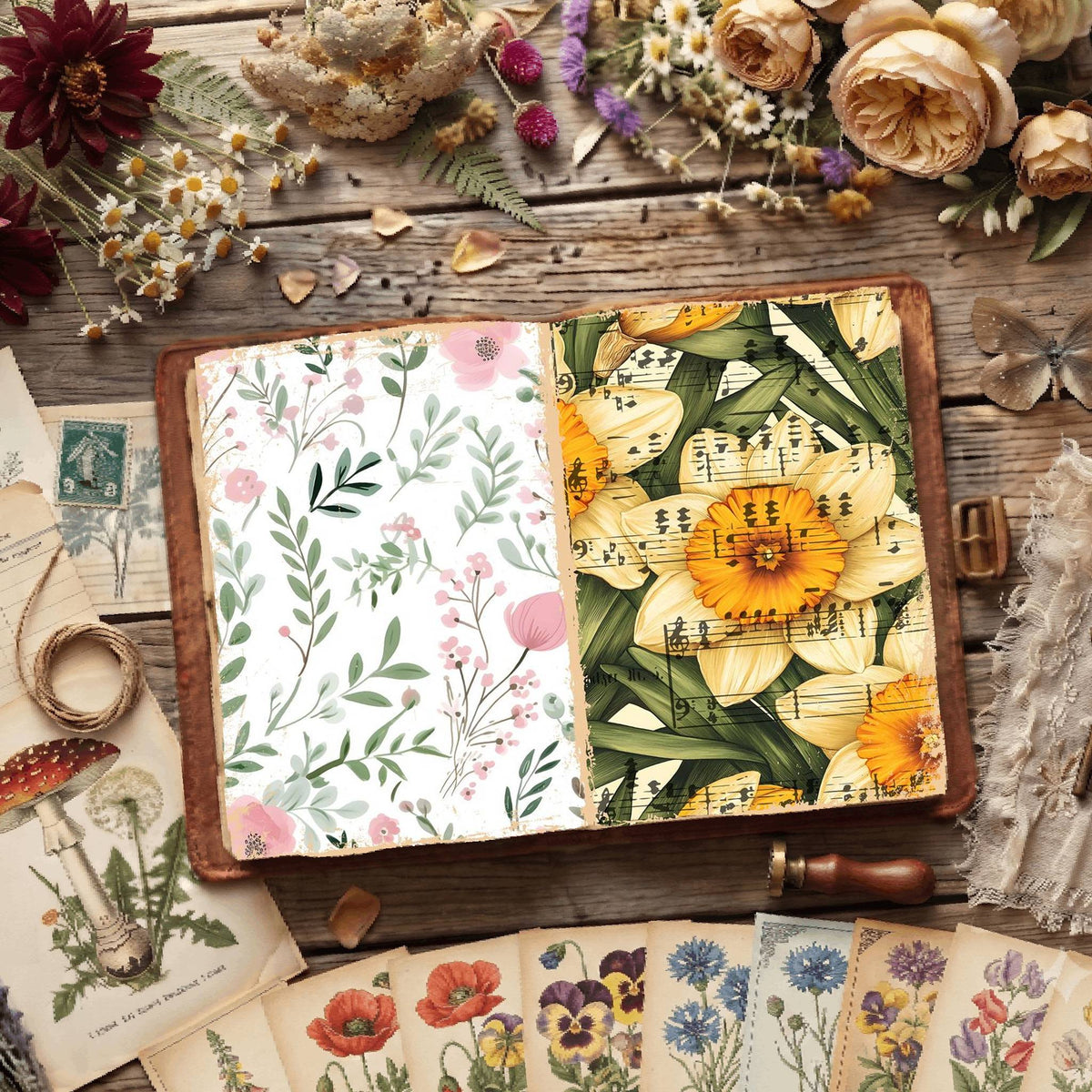 Floral Digital Papers