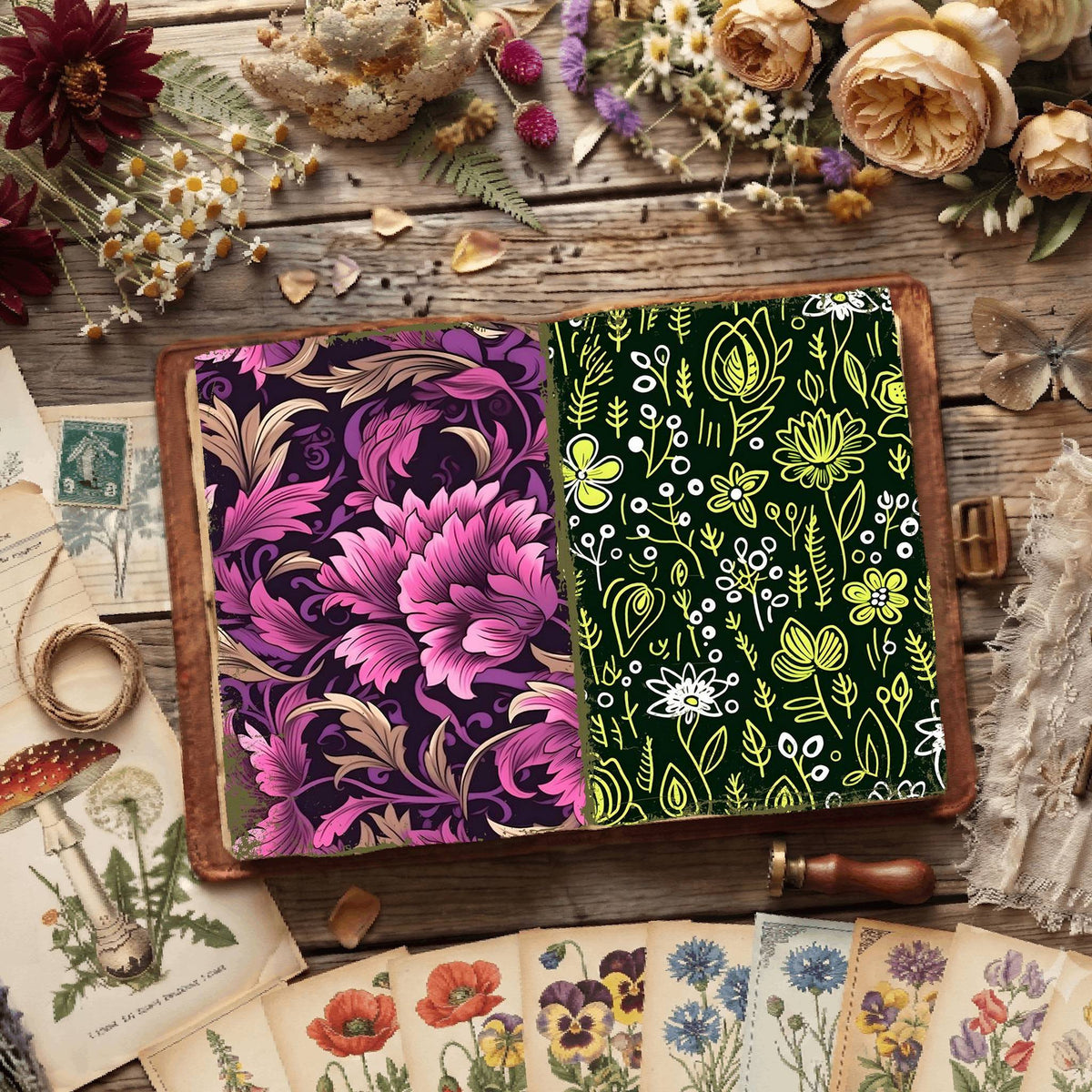 Floral Digital Papers