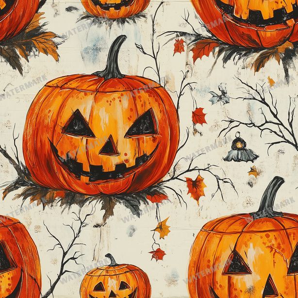 Halloween Seamless Pattern