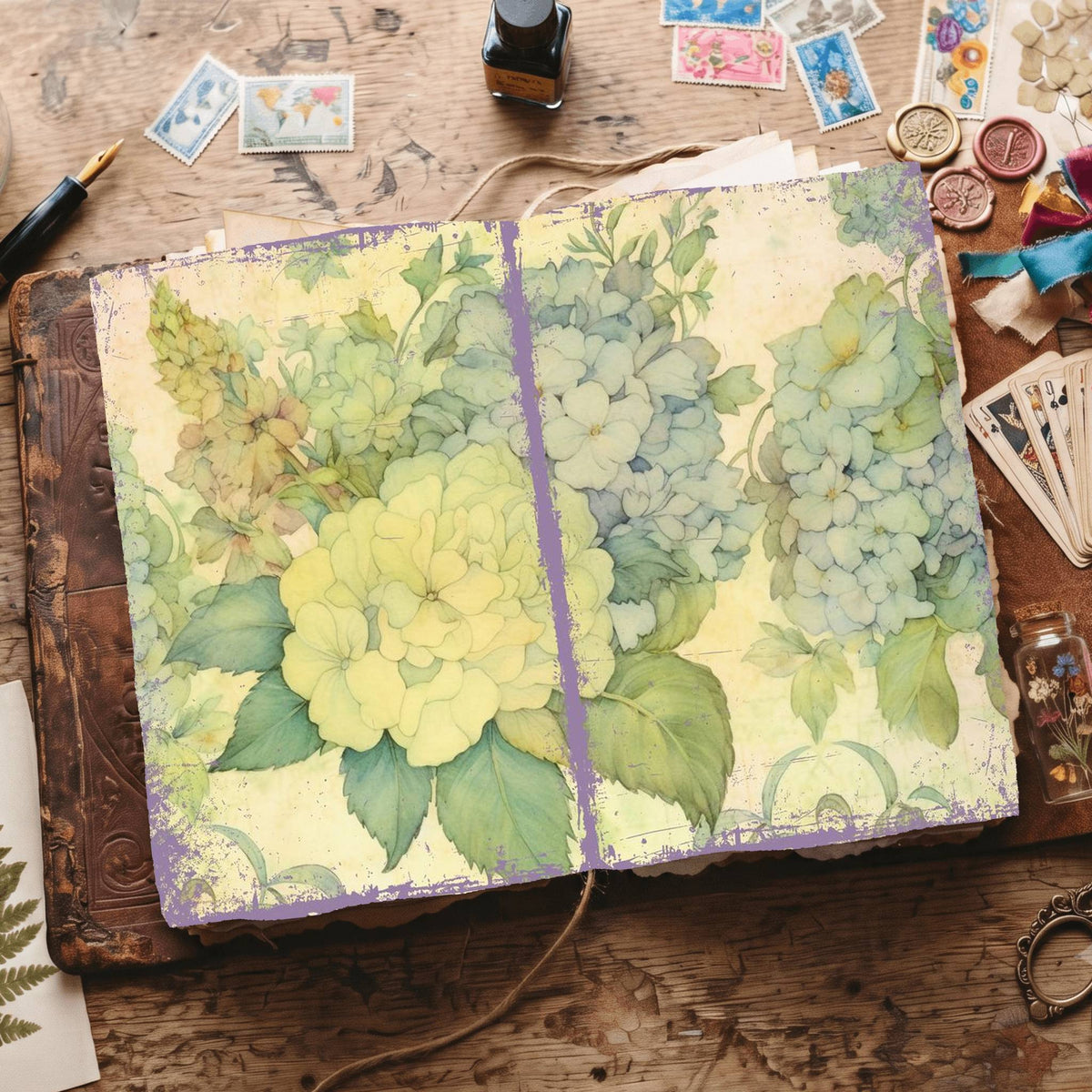 Hydrangea Digital Papers