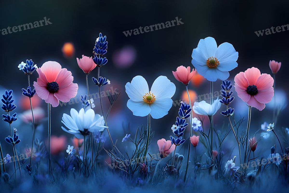 Meadow Dreamscape digital photo backdrop for photo editing, preview 26