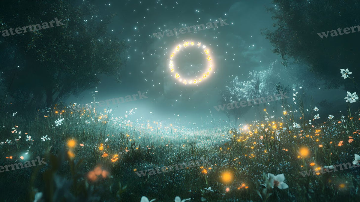 Moonlit Meadow Backdrop Images