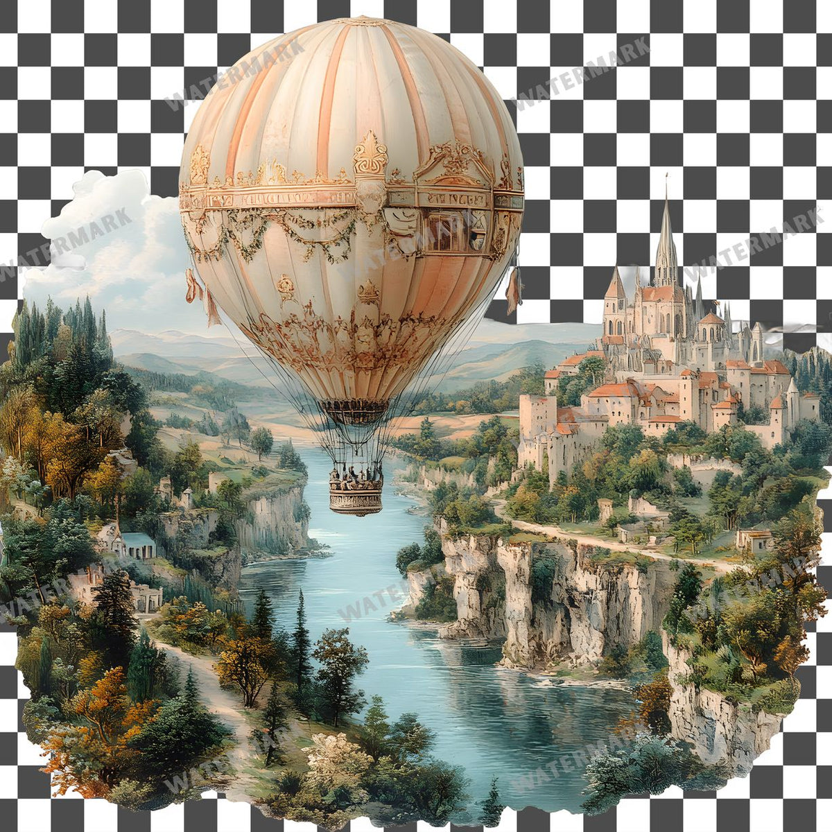 Travel Vintage Style Clipart Pngs