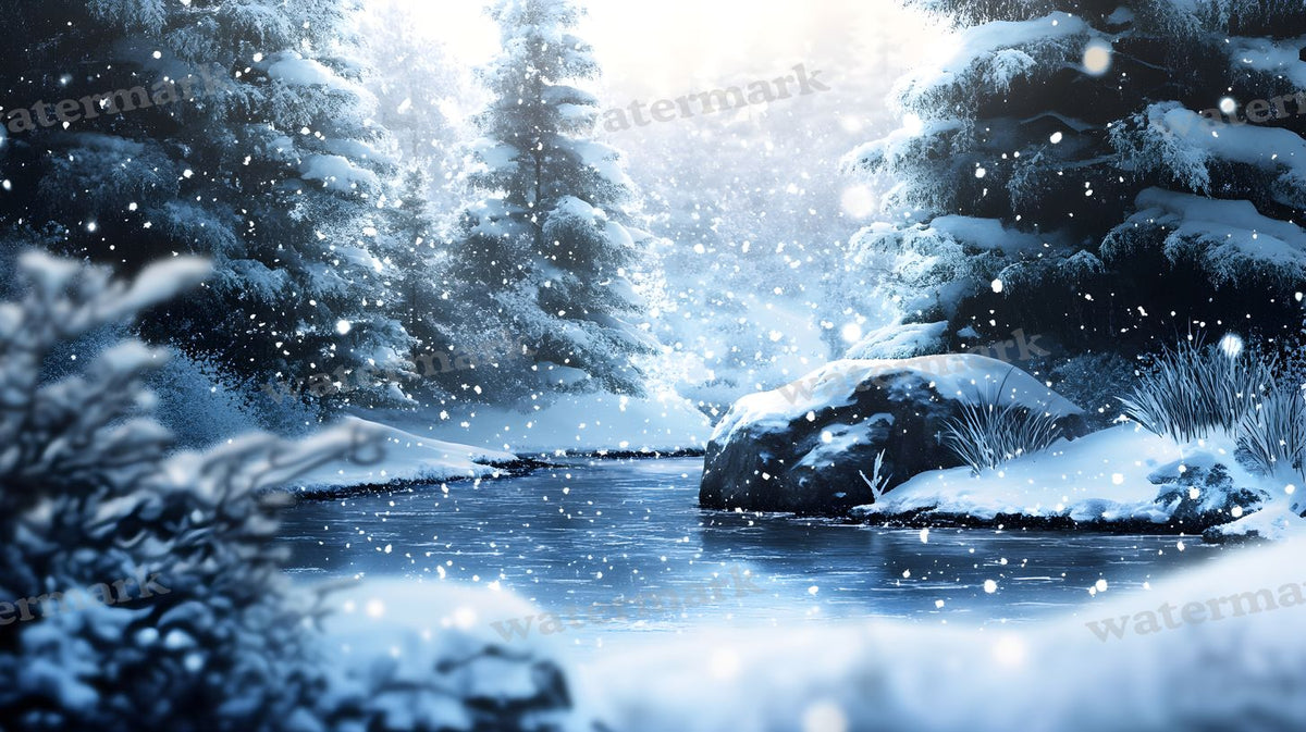Winter Snow Backdrop Images