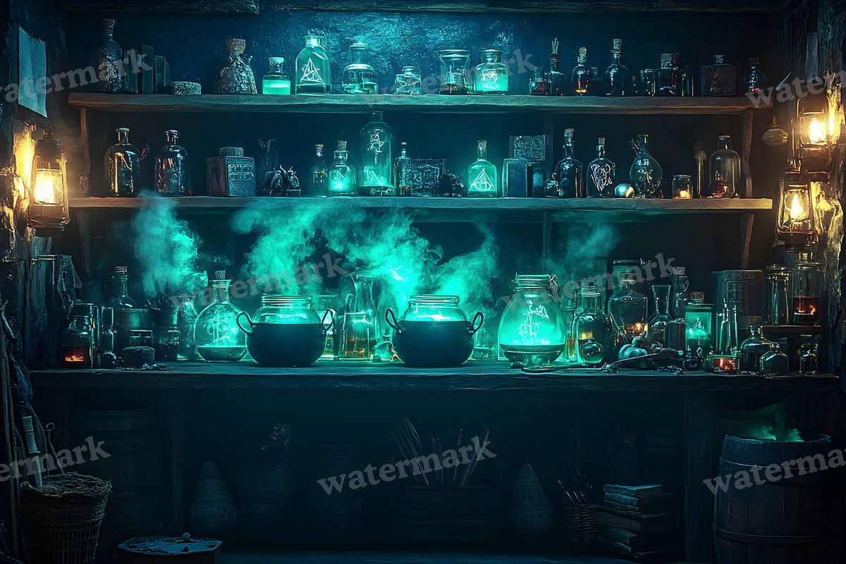 Witch Potion Room Backdrop Images