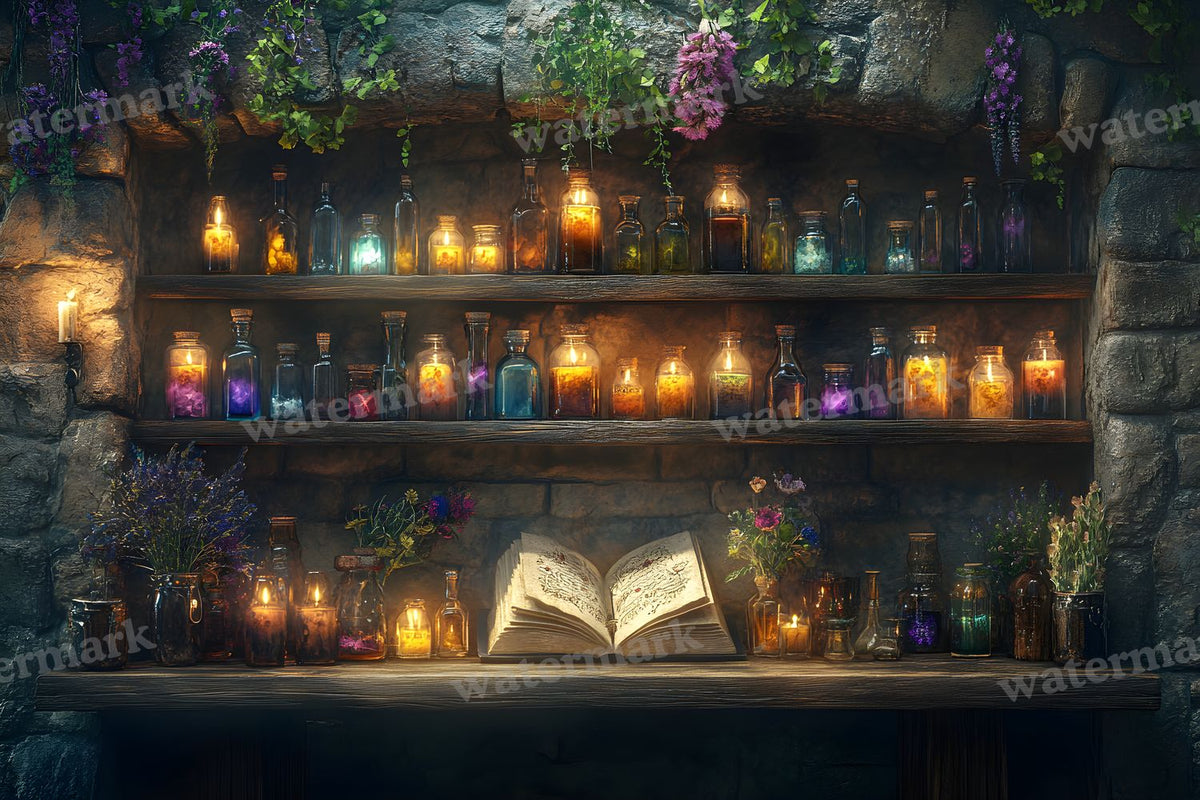Witchs Apothecary Backdrop Images