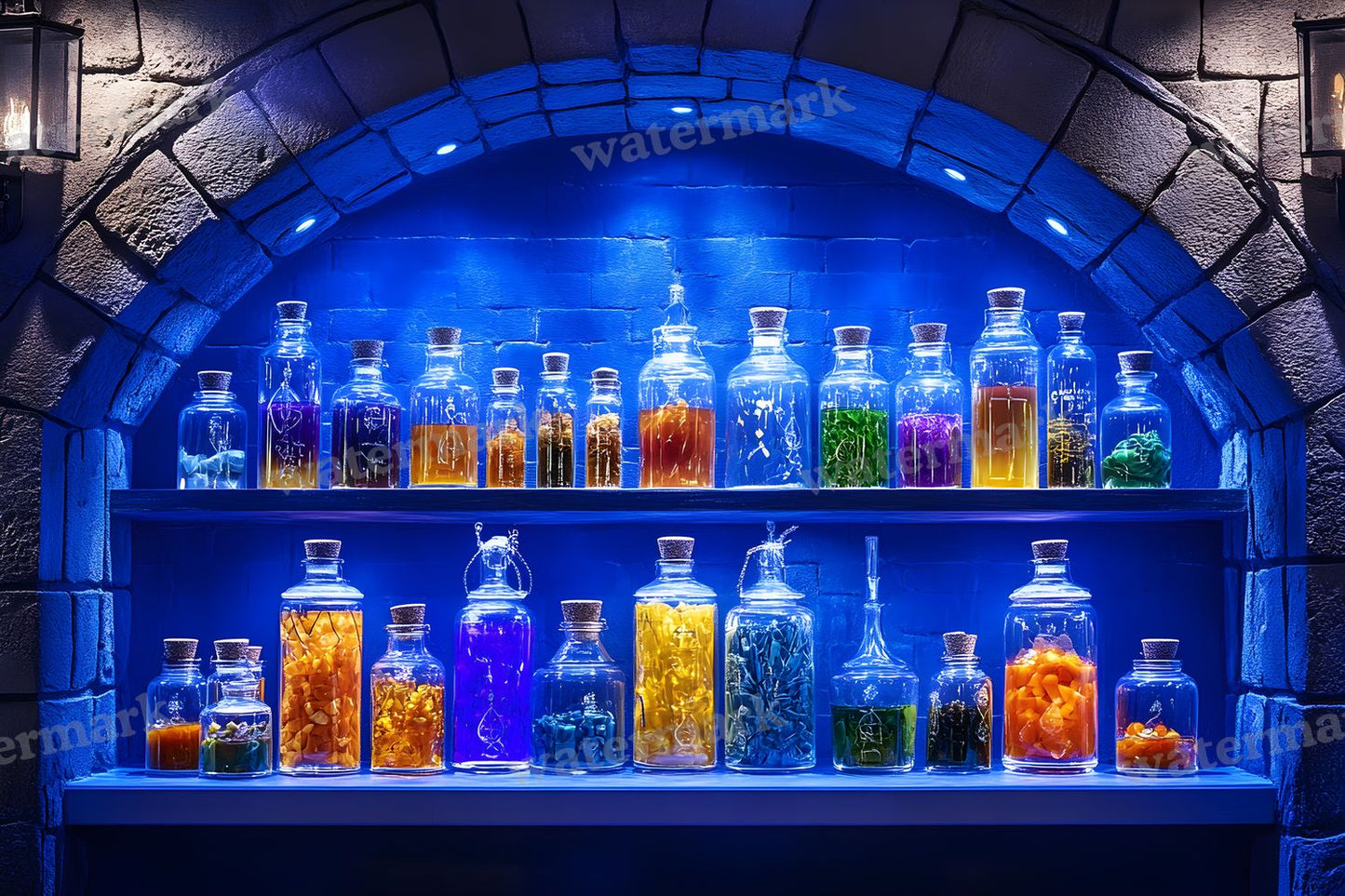 Witchs Apothecaryblue Backdrop Images