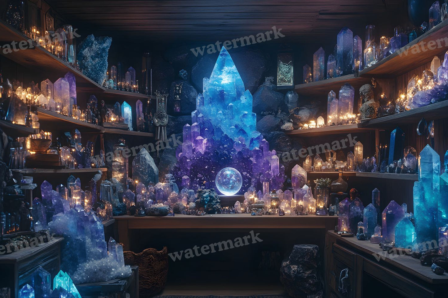 Witchs Crystal Den Backdrop Images