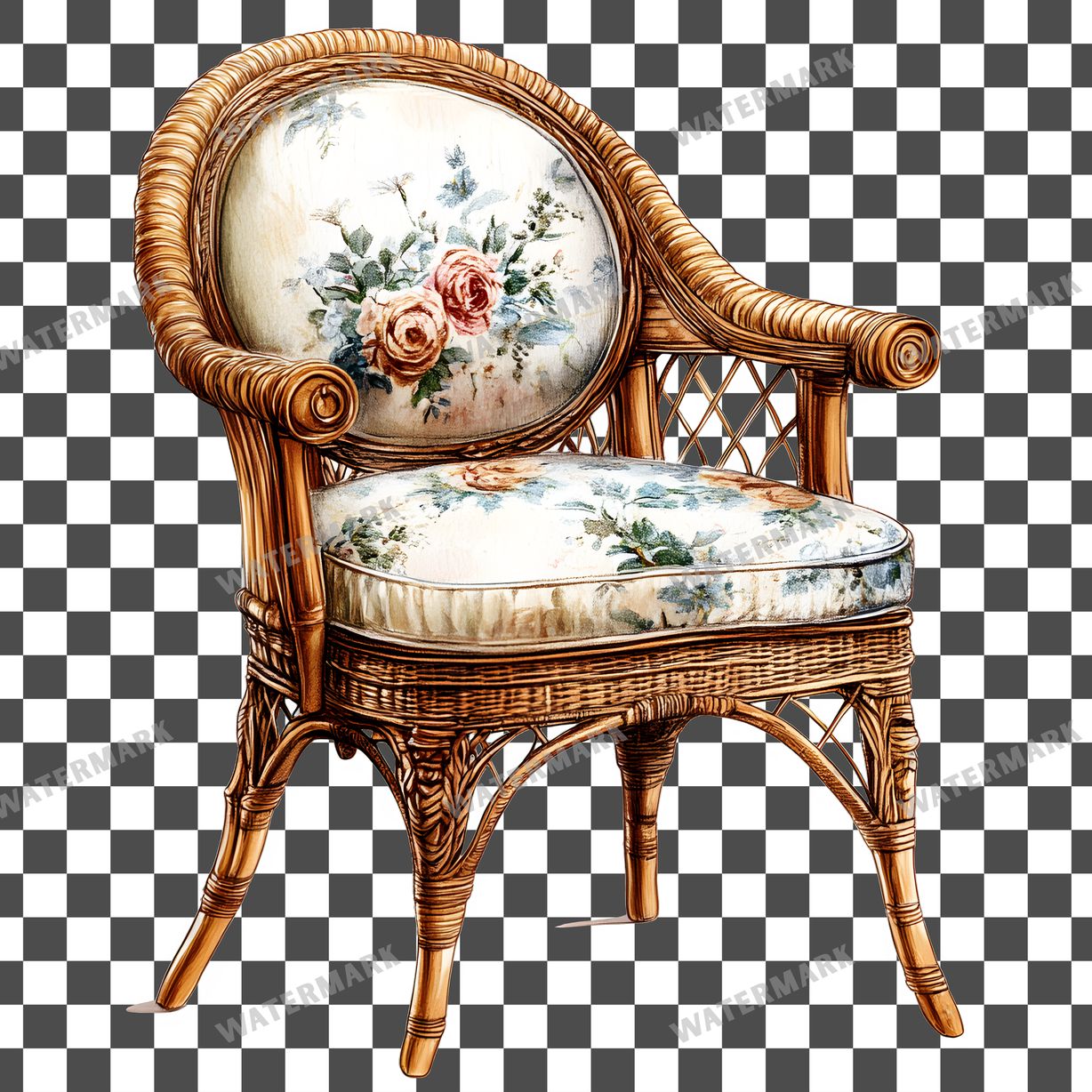 Wooden Rockin Vintage Style Clipart Pngs