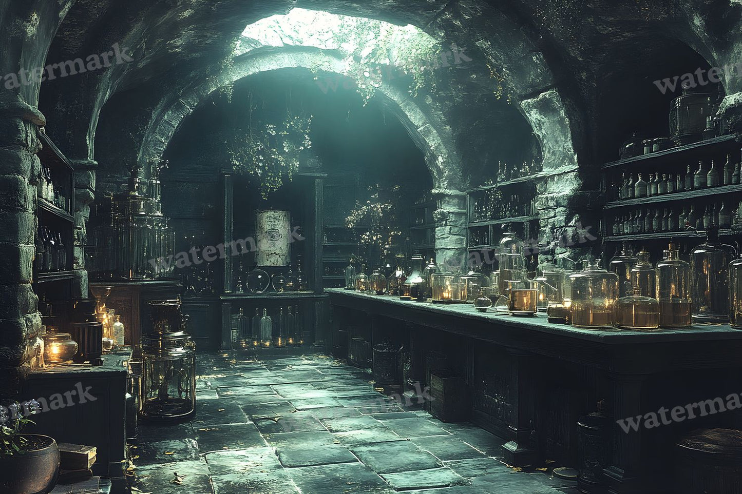 Alchemist Corner Study Backdrop Images