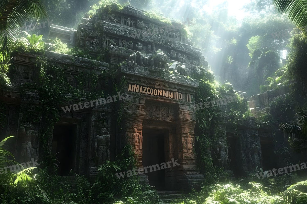 Amazonian Temple Ruins Backdrop Images