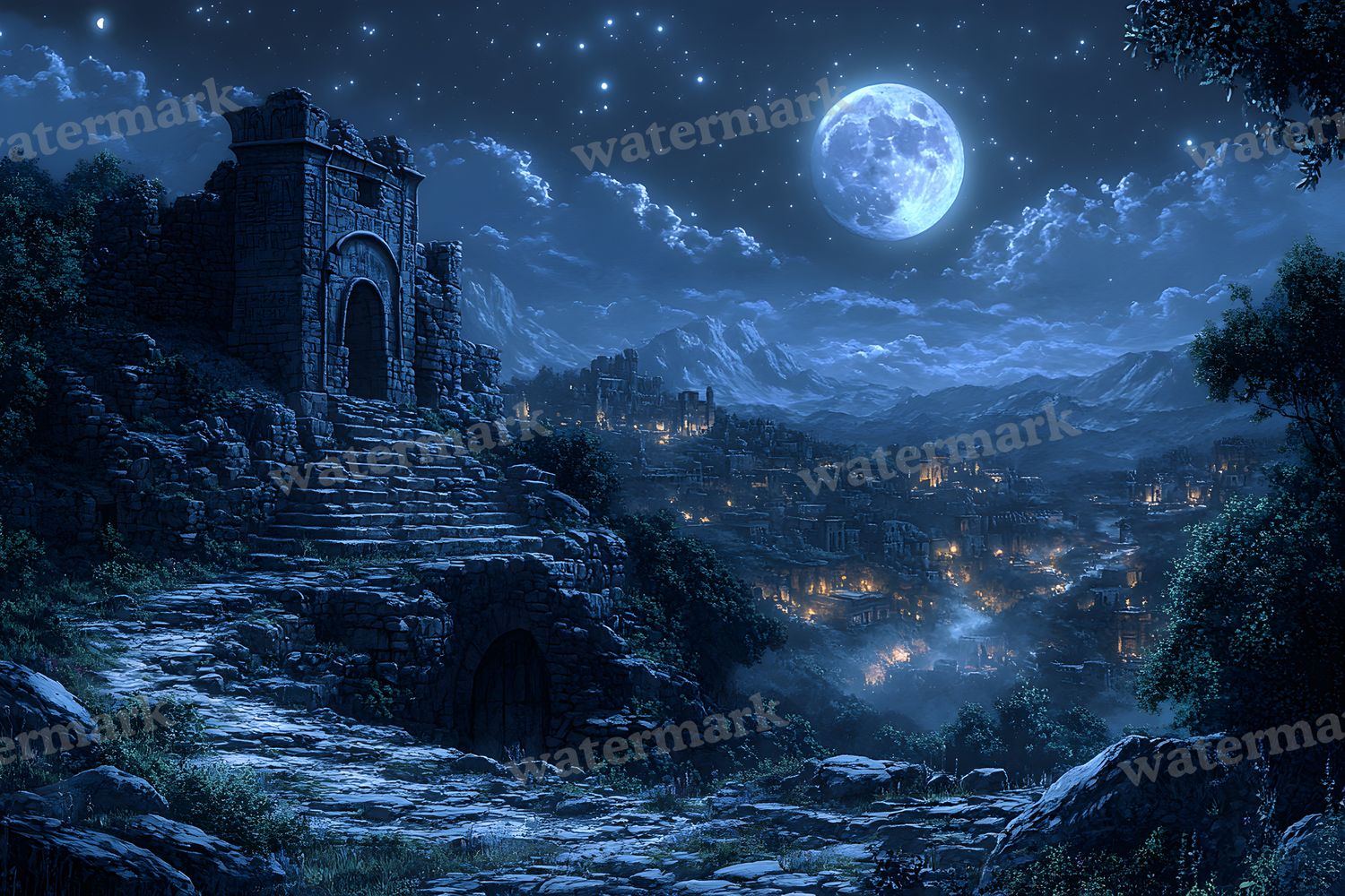 Ancient Egyptian Night Backdrop Images