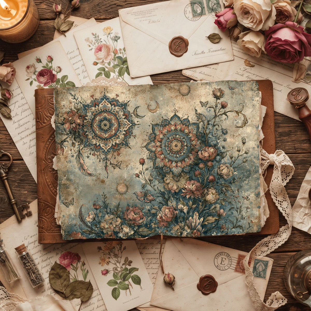 Celestial Mandala Garden Paper
